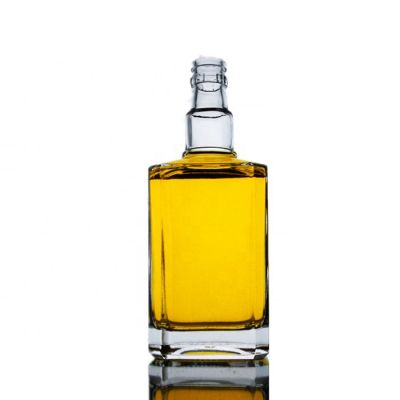 xuzhou 500ml square bottle glass for vodka whisky gin 