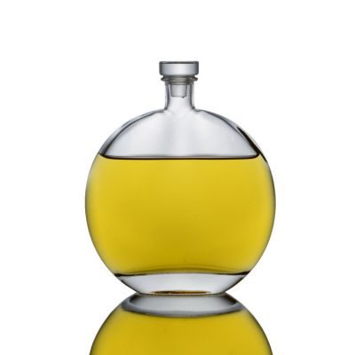 Super quality round 500ml alcohol glass bottles for liquour, tequila, XO, vodka, whisky, rum, bourbon 