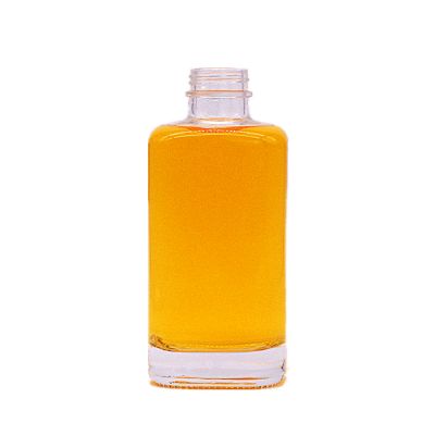 custom top end 500ml square glass bottle for liquor spirits with screw cap 