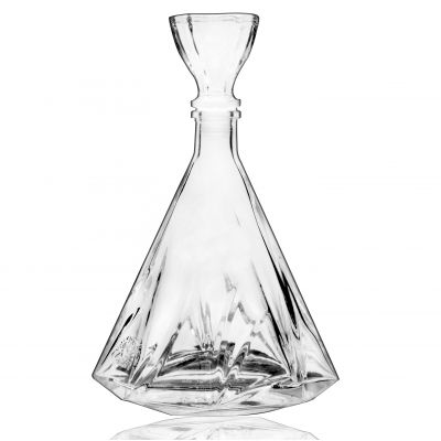 Fashion Shape Super Flint Brandy Spirits Wholesale Empty White Liquor xo Glass Bottle 