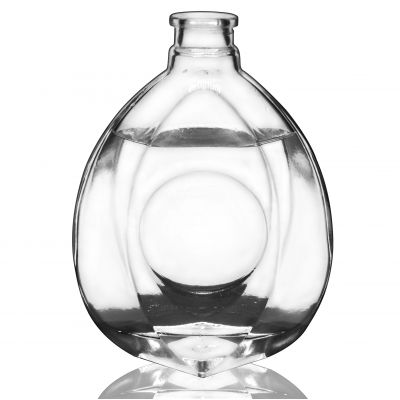 Special Unique Shaped Xo Cognac 500ml Glass Liquor Bottles