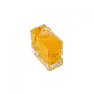 200ml rectangle spirit glass bottle with screw cap 