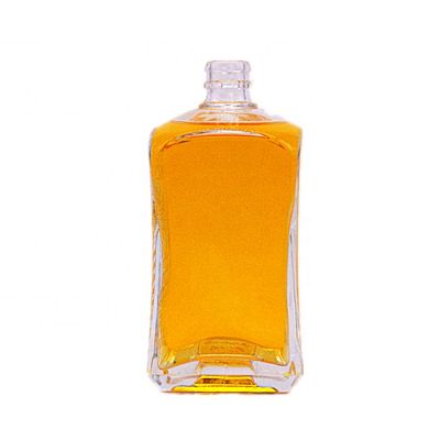 OEM custom french square glass bottles china bottle manufacturer glass spirit bottle supplier 