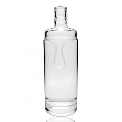 Round liquor bottle wholesale 700 ml vodka liquor glass bottle 