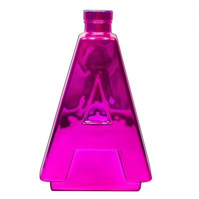 High quality customized food grade A- type vodka glass bottle 750ml with wooden cork 