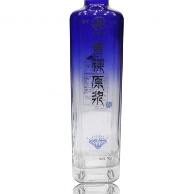 750ml glass wine bottle screen printing surface treatment ex-factory price wine bottle spirits bottle 