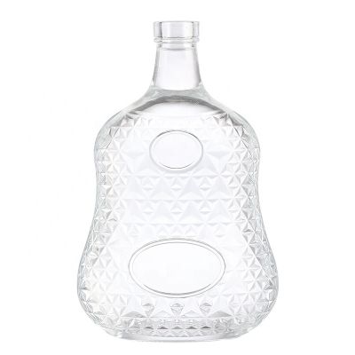 700ml 1000ml hot stamping empty glass brandy bottle 