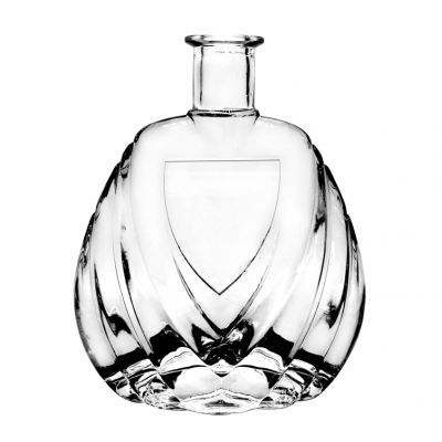 glass crystal white glass wine bottle vodka whisky glass wine bottle screen printing customized logo