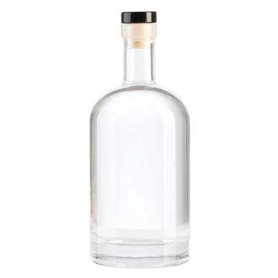 500ml 750ml round cork wine glass whiskey bottle 