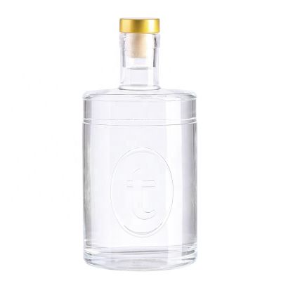 200ml glass liquor bottle hot stamping used wine bottles cork whiskey glass bottle 1L 750ml 1000ml 