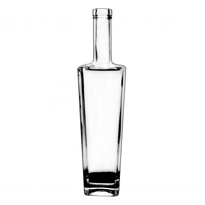 glass crystal white glass wine bottle vodka whisky glass wine bottle screen printing customized logo