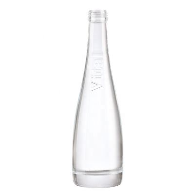 Wholesale Fashion Bulk Empty hot stamping 500ml juice beverage glass bottle 