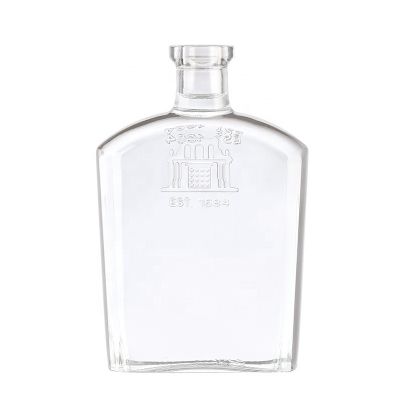 500ml 750ml liquor glass whiskey bottle with cork 