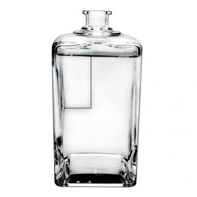 glass crystal white glass wine bottles vodka whisky glass wine bottle screen printing customized logo