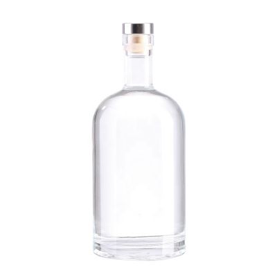 1000ml empaty whisky globe shape glass bottle