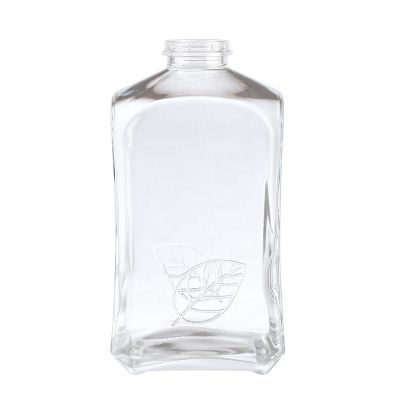 Hot Stamping 750ml liquor brandy xo glass bottle 