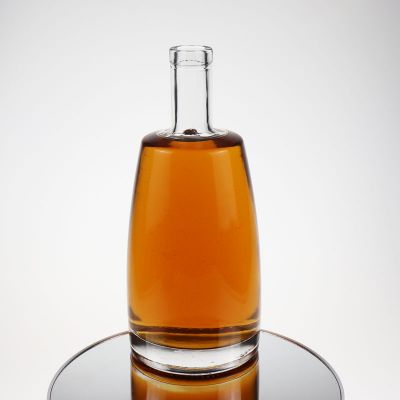 Top quality round glass vodka whiskey gin tequila rum bottles manufacturer