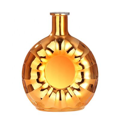 Hot Stamping 750ml 1000ml liquor brandy xo glass bottle 