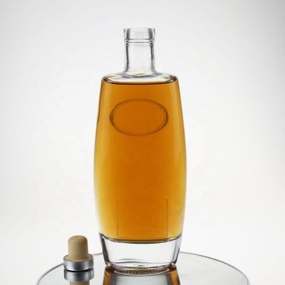 luxury 500ml empty glass bottle for vodka whiskey gin tequila rum 