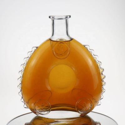 High quality 70cl XO cognac brandy glass bottle with customized logo 