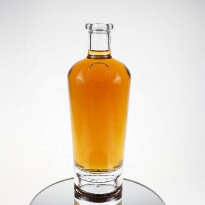 Crystal white empty glass spirits 750ml 1L 3L vodka bottle with cork