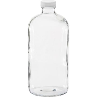 Custom Clear 1000ML Large Medicine Liquor Glass Packaging Bottle With Lid