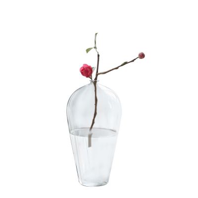 Wholesale Clear Round Shape Mouthblown Wedding Decorative Transparent Round Glass Vase