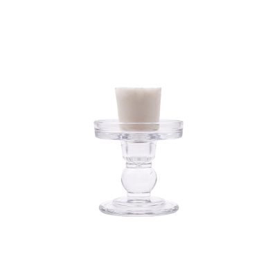 Whole sales transparent clear candle holder jars glass jars 