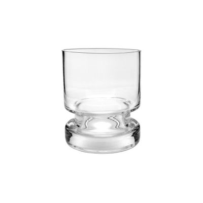 Elegant clear glass candle jar for wedding church and hotel decor 