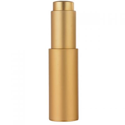 Fast shipping luxury 20ml personal care gold press pump dropper glass cosmetic bottle 
