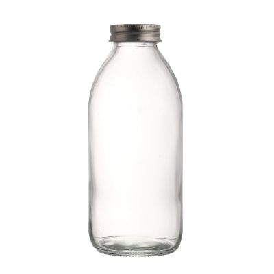 Food grade 500ml juice bottle beverage bottles with aluminum lid 