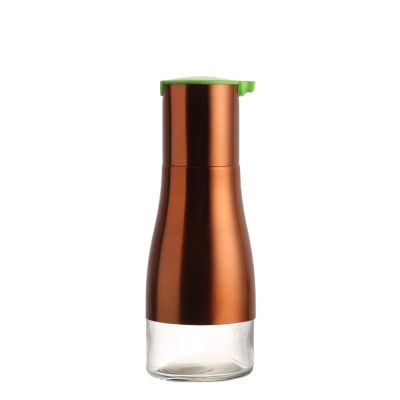 Wholesale 300ml empty stainless steel glass vinegar cooking edible oil bottles with olive oil dispenser 