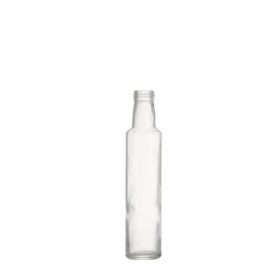 Clear bottle glass oil and vinegar set for kitchen airtight canister 