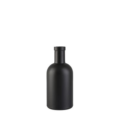 Premium quality matte black 200ml vodka bottle gin bottles 