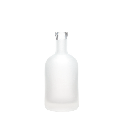 High quality frost round empty boston 350ml 500ml frosted liquor vodka glass bottle