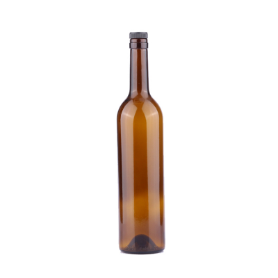 High quality empty 750ml amber burgundy bordeaux red wine glass bottle weight 
