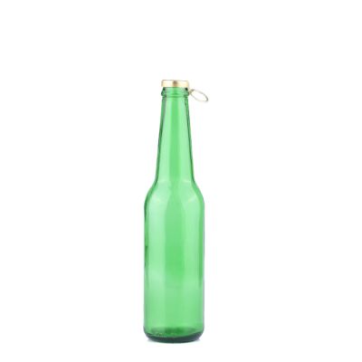 Green Glass Bottle for Beer Long Neck Beer Bottle 330ml Glass with Crown Lid 