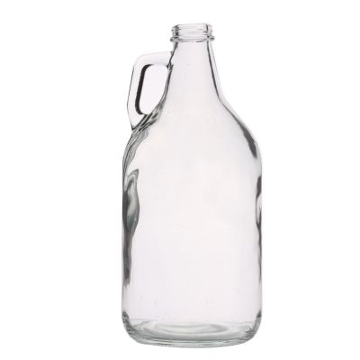 Custom Shape 64oz Beer Glass Bottle Growler with Screw lid