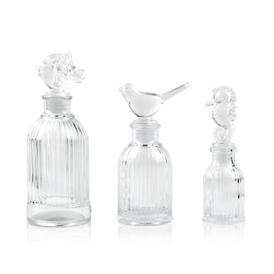 Hot Sale 40ml 100ml 200ml Rome Reed Diffuser Home Decorative Glass Bottles 