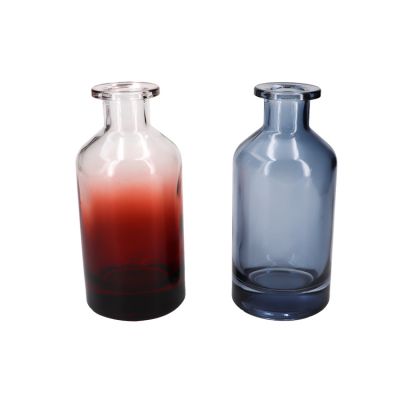 200 ml Bayonet Neck Round Shaped Colourful Fragrance Reed Diffuser Glass Bottle 