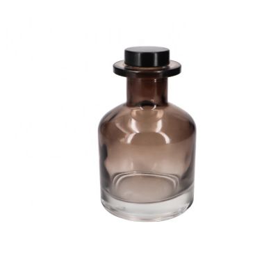 New Style 150ml Round Room Diffuser Fragrance Glass Bottle With Rattan Reeds 
