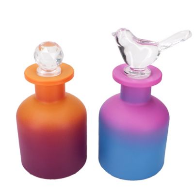 New Design Empty Luxury Reed Diffuser Glass Bottles 150ml with Fiber Reed Diffuser Stick 
