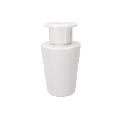 Room Freshener 100ml Unique Cone Shaped Empty White Fragrance Reed Diffuser Glass 