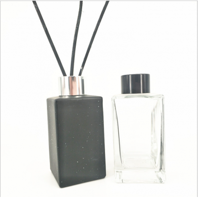 Decorative Fragrance Square 500ML Luxury Reed Diffuser Glass Bottle With Screw Cap 
