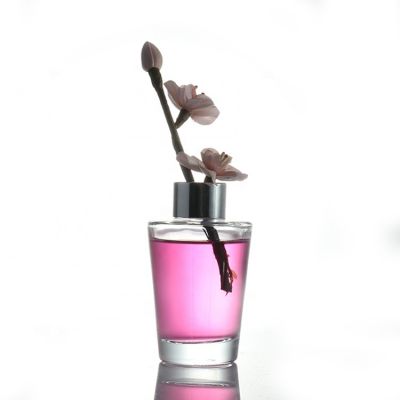 Customise Luxury Egyptian Art Simple Elegant Clear Reed Diffuser Glass Bottle With Screw Cap