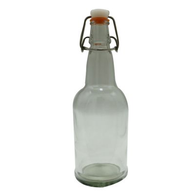 500ml clear swing top glass beer bottles