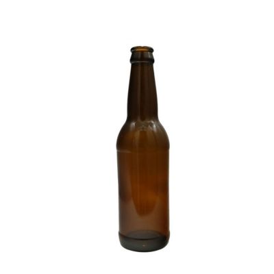 China factory wholesale cheap 330ml beer bottle 290g weight glass with caps