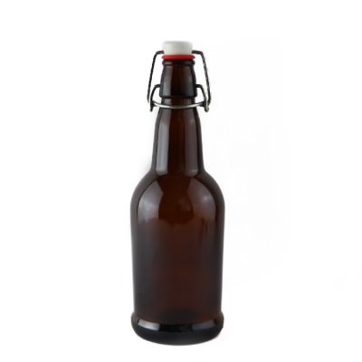 Manufacturer swing top glass beer bottles in Amber color 16oz/500ml 