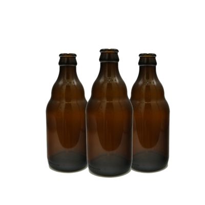 Empty beer bottle price cheap glass amber clear with crown cap 