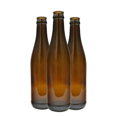 Standard 330ml empty amber glass bottle for beer cider beverage
